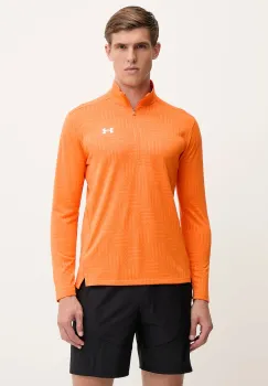 Under Armour hanorac de antrenament UA Tech Geotessa culoarea portocaliu, modelator, 1385260 imagine