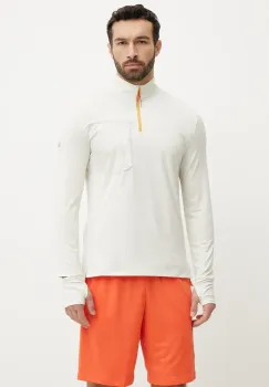 Under Armour hanorac Launch Trail culoarea bej, neted, 1383244 imagine