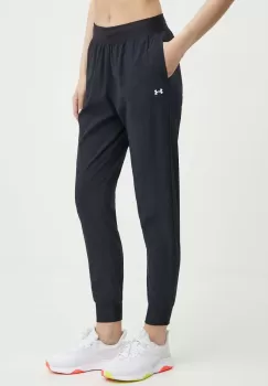 Under Armour pantaloni de antrenament ArmourSport culoarea negru, high waist imagine