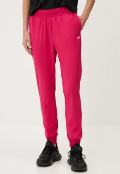 Under Armour pantaloni de antrenament ArmourSport culoarea verde, high waist imagine