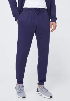 Under Armour pantaloni de trening culoarea albastru marin, neted imagine