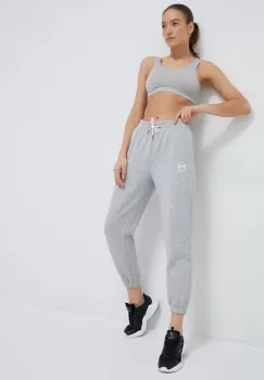 Under Armour pantaloni de trening culoarea gri, neted imagine