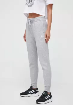 Under Armour pantaloni de trening culoarea gri, neted imagine