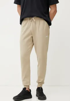 Under Armour pantaloni de trening culoarea verde, neted imagine