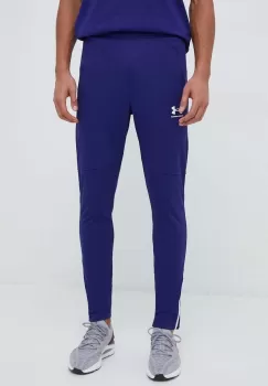 Under Armour pantaloni de trening Pique culoarea violet, neted imagine