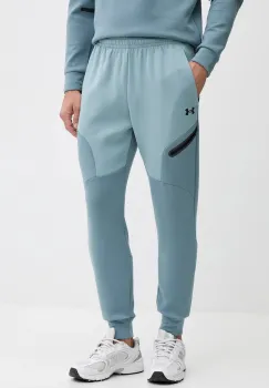 Under Armour pantaloni de trening Unstoppable Fleece culoarea bej, uni, 1389353 imagine