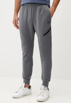 Under Armour pantaloni de trening Unstoppable Fleece culoarea bej, uni, 1389353 imagine