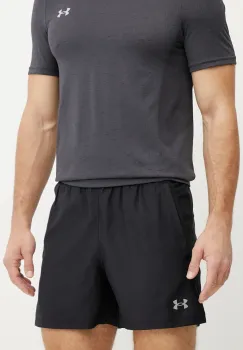 Under Armour pantaloni scurti de alergare Launch culoarea negru, 1382617 imagine