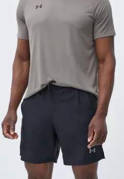 Under Armour pantaloni scurti de alergare Launch culoarea negru imagine