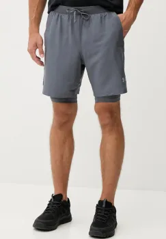 Under Armour pantaloni scurti de alergare Launch culoarea verde imagine