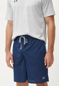 Under Armour pantaloni scurti de antrenament barbati, culoarea albastru marin imagine