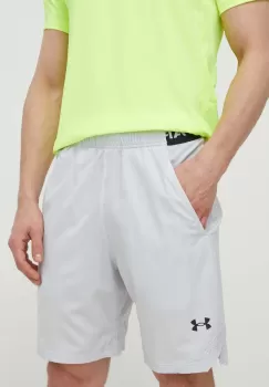 Under Armour pantaloni scurti de antrenament barbati, culoarea gri imagine