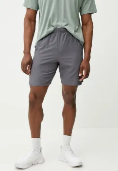Under Armour pantaloni scurti de antrenament barbati, culoarea gri imagine