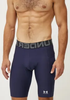 Under Armour pantaloni scurti de antrenament culoarea albastru marin imagine