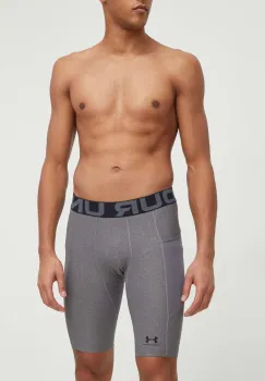 Under Armour pantaloni scurti de antrenament culoarea gri imagine
