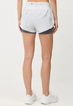 Under Armour pantaloni scurti de antrenament culoarea gri, medium waist, 1389575 imagine