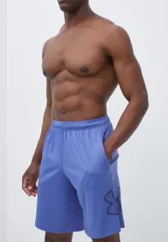 Under Armour pantaloni scurti de antrenament culoarea violet, 1306443 imagine