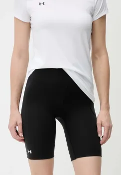 Under Armour pantaloni scurti de antrenament Motion culoarea negru, uni, medium waist, 1388646 imagine