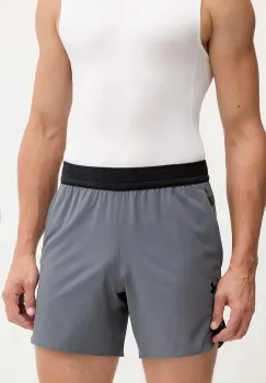 Under Armour pantaloni scurti de antrenament Peak culoarea bej, 1376782 imagine