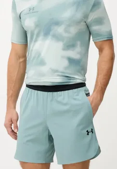 Under Armour pantaloni scurti de antrenament Peak culoarea bej, 1376782 imagine