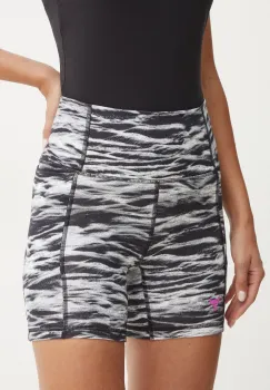 Under Armour pantaloni scurti de antrenament Project Rock culoarea negru, modelator, high waist, 1388091 imagine