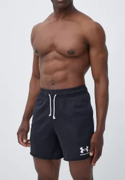Under Armour pantaloni scurti de antrenament Rival culoarea negru imagine