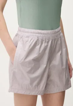 Under Armour pantaloni scurti de antrenament Rivan culoarea gri, neted, medium waist, 1389628 imagine