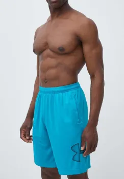 Under Armour pantaloni scurti de antrenament Tech Graphic culoarea verde, 1306443 imagine