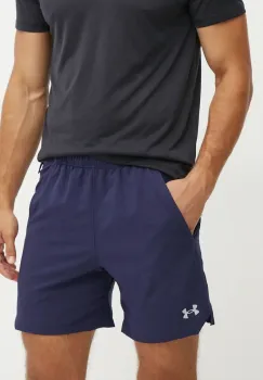 Under Armour pantaloni scurti de antrenament Vanish culoarea albastru marin, 1373718 imagine