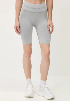 Under Armour pantaloni scurti de antrenament Vanish Seamless culoarea gri, uni, high waist, 1388115 imagine