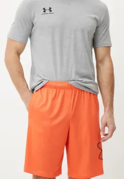 Under Armour pantaloni scurti de trening Tech Graphic culoarea rosu 1306443 imagine