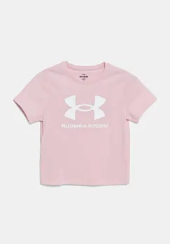 Under Armour tricou copii BIG LOGO SS culoarea roz, 1389756 imagine