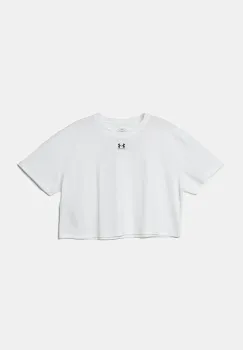 Under Armour tricou copii Rival SS culoarea alb, 1389755 imagine