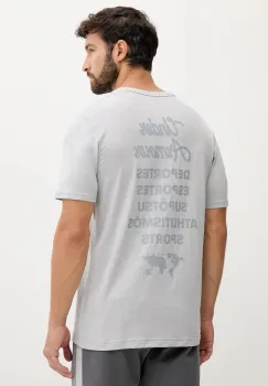 Under Armour tricou culoarea gri, cu imprimeu, 6004143 imagine