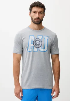 Under Armour tricou culoarea gri, cu imprimeu, 6005611 imagine
