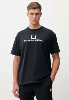 Under Armour tricou culoarea negru, cu imprimeu, 6005150 imagine