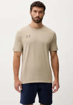 Under Armour tricou culoarea portocaliu, cu imprimeu, 1326799 imagine
