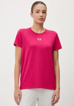 Under Armour tricou culoarea roz imagine