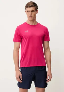 Under Armour tricou de alergare culoarea roz, uni, 1389807 imagine