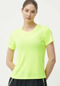 Under Armour tricou de alergare Streaker culoarea galben imagine