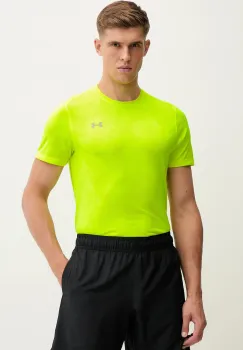 Under Armour tricou de antrenament culoarea galben, cu imprimeu, 6006098 imagine