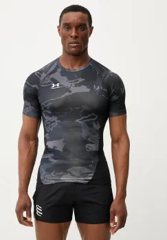 Under Armour tricou de antrenament culoarea negru, cu imprimeu, 1383321 imagine