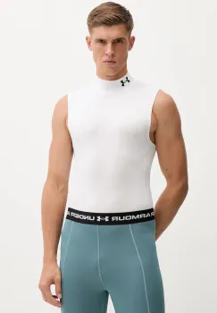 Under Armour tricou de antrenament HG Armour Comp Mock culoarea negru, 1361521 imagine