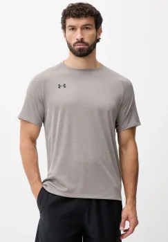 Under Armour tricou de antrenament Tech Textured culoarea verde, melanj, 1382796 imagine