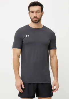 Under Armour tricou de antrenament Vanish Seamless culoarea gri, neted, 1382801 imagine
