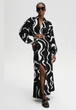 Undress Code camasa din amestec de in Mamma Mia Shirt cu guler clasic, relaxed, 905 imagine