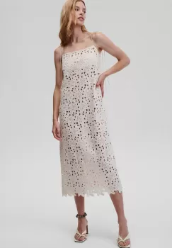 Undress Code rochie Hebe culoarea alb, midi, drept imagine