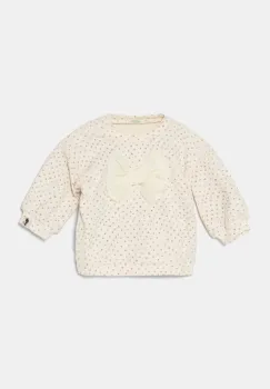 United Colors of Benetton bluza bebe culoarea bej, 36D3A105K imagine