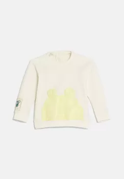 United Colors of Benetton bluza bebe culoarea bej, cu imprimeu, 32KNA1054 imagine