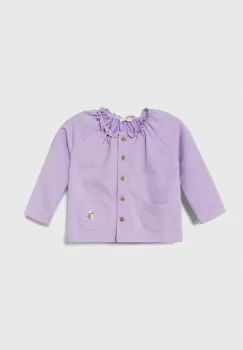 United Colors of Benetton bluza bebe culoarea violet, neted imagine
